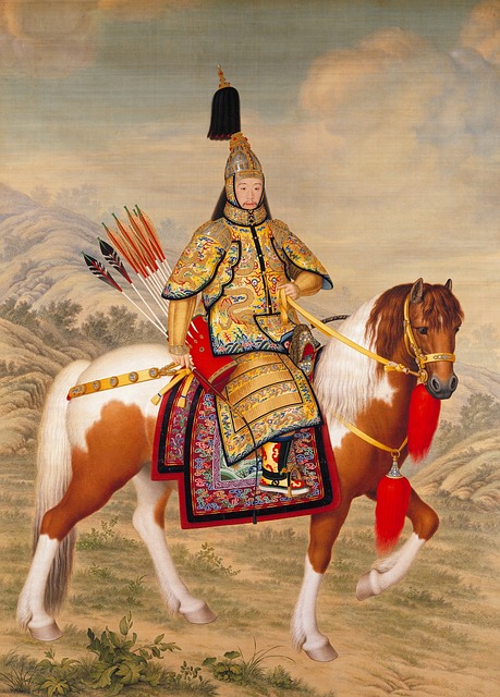 empereur chinois à cheval